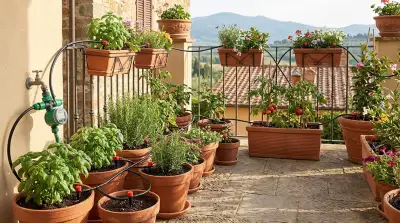 Irrigazione Intelligente per Terrazzi Fioriti